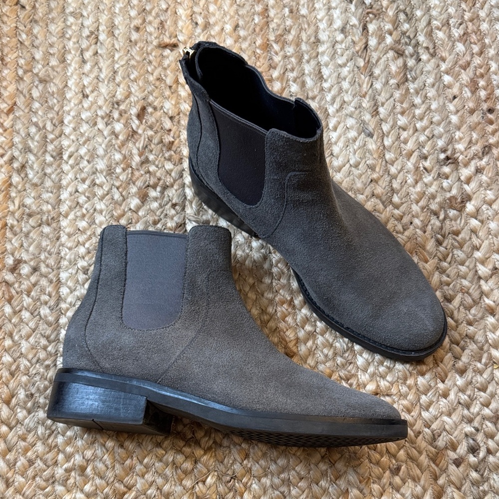 Cole Haan 8.5B Grey Women's Reid Waterproof Chelsea Ankle Boots